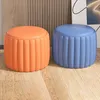 Pouf en cuir, pouf en cuir, repose-pieds, mousse hautement Voir les images du produit 4