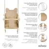 MAMOI® Babyschaukel, Baby schaukel Indoor und Outdoor, Produktbild-Vorschau 3