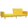 CLORIS Schlafsofa 2-Sitzer Gelb Stoff - Ecksofas Produktbild-Vorschau 4