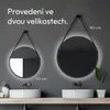 Nástěnné zrcadlo s osvětlením Talos Black Light Ø 50 cm - Náhled obrázku produktu 1