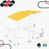 KOTARBAU® Sandkasten mit Dach 140x140 cm Holz mit Abdeckung Produktbild-Vorschau 3