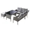 Poly Rattan Sitzgruppe Esstisch Lounge Gartenmöbel Produktbild-Vorschau 10