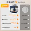 A comparison chart showing features of the CIGMAN laser level against other brands. Produktbild-Vorschau
