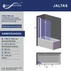 AQUABATOS® Badewannenaufsatz Duschabtrennung Duschtrennwand Produktbild-Vorschau 4
