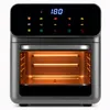 A front view of a gray and black air fryer oven with the interior lit up. Produktbild-Vorschau