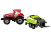 Roter Ackerschlepper mit grüner Sämaschine Friktionsantrieb Produktbild-Vorschau 3