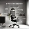 DESKSPACE Move Ergonomischer Bürostuhl - Höhenverstellbarer Produktbild-Vorschau 3