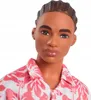Bambola Ken Fashionista, tuta floreale e infradito Anteprima dell’immagine prodotto 13