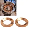 2 PIÈCES Moulin à café Bavette plate 64mm Titane Recouvert Voir les images du produit 8