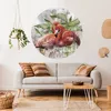 Sticker Kreis FLAMINGOS Blätter Beton Natur Modern Wanddeko Produktbild-Vorschau 6
