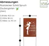 UNUS® Gartenschild Elfe Mein Zaubergarten Edelrost Metall  Produktbild-Vorschau 4