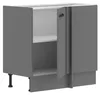Küche NESSA Eckunterschrank 105 cm Anthrazit Küchenzeile Produktbild-Vorschau 1