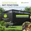 Juskys Metall Gerätehaus Luzern 12 m² - wetterfest & Produktbild-Vorschau 3