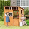 SUGIFT Kinderspielhaus Holz mit Briefkasten & Tafel, Produktbild-Vorschau 3