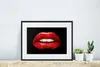 MuchoWow® MuchoWow® Gerahmtes Poster Lippen - Geld - Rot Produktbild-Vorschau 6