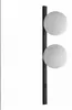 Wandleuchte Schwarz Weiß Wandlampe mit Schalter 60 cm hoch Produktbild-Vorschau 3