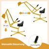 COSTWAY sedile escavatore ruotabile a 360°, 123x62x62 cm Anteprima dell’immagine prodotto 4