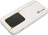 A white 5G mobile hotspot with gold accents and a black screen is shown on a white background. Podgląd zdjęcia produktu
