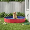vidaXL Hundepool Rot Ø200 x 30 cm Dicker PVC Produktbild-Vorschau 2