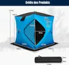 Pop-up stan COSTWAY pro rybaření na ledu, přenosný ochranný Náhled obrázku produktu 3