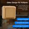 Aufputz Wandschalter Ahorn Holzoptik – Schalter IP20 für Produktbild-Vorschau 2