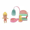 A toy baby doll with a crib, ball pit, and lamp. Podgląd zdjęcia produktu