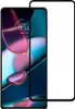 A screen protector is placed over a smartphone screen. Produktbild-Vorschau