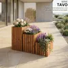Pflanzkübel Holz massiv TAVO35 116x37x35 cm - Wetterfester Produktbild-Vorschau 3