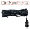 A coiled string of black LED lights with a black plug. Produktbild-Vorschau