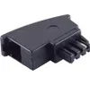 helos Adapter TAE F Stecker/6P4C Buchse, schmal, Bel. Produktbild-Vorschau 5