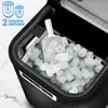 An ice maker filled with ice cubes, with a scoop inside. Podgląd zdjęcia produktu