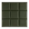 A flat lay of nine upholstered wall panels arranged in a 3x3 grid. Anteprima dell’immagine prodotto