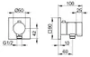 KEUCO IXMO Thermostat-Brausearmatur Unterputz mit Produktbild-Vorschau 2