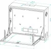 Szafa Rack 19" 3U 180 mm Obudowa Na Rejestrator Cctv Podgląd zdjęcia produktu 3