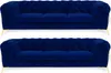 Chesterfield Sofa Samt Couch Polster Sitz 3+3 Sitz Garnitur Produktbild-Vorschau 2