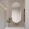 Ovaler Spiegel 100x50cm goldener Rahmen Produktbild-Vorschau 6