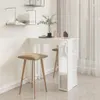 vidaXL Barový stůl s policí bílý 102x50x103,5 cm Dřevěný Náhled obrázku produktu 6