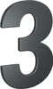 BASI - Hausnummer - HN 160 - 3 - Stahl Anthrazit - Produktbild-Vorschau 1