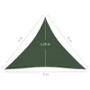 The Living Store Sonnensegel 160 g/m² Dunkelgrün 4x4x4 m Produktbild-Vorschau 5