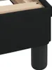 vidaXL Bettgestell "Dover" Schwarz 100x200 cm Stoff Produktbild-Vorschau 8