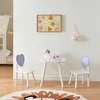 Kindersitzgruppe 'Siljan' Tisch + 2 Stühle mit Herz-Design Produktbild-Vorschau 2
