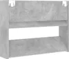 vidaXL Nástěnná skříň na boty Betonová šedá 80x18x60 cm Náhled obrázku produktu 7