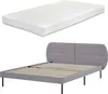 Lit rembourré 'Porvoo' avec matelas pin textile 140 x 200 Voir les images du produit 3