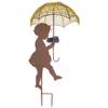 abc HOME | Gartenstecker Mädchen mit Regenschirm | LED´s | Produktbild-Vorschau 2
