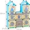relaxdays Steckregal Kinderzimmer als Ritterburg Produktbild-Vorschau 4