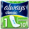 Always Classic Serviettes hygiéniques Standard 10 pièces Voir les images du produit 3
