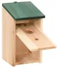 vidaXL Vogelhäuser 4 Stk. Holz 12x12x22 cm Produktbild-Vorschau 3