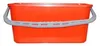 A rectangular orange bucket with a gray handle is shown against a white background. Produktbild-Vorschau