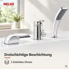 Badewannenarmatur 3-Loch Einhebelmischer Set mit Handbrause Produktbild-Vorschau 12