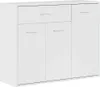 vidaXL Kredens biały wysoki połysk 88×30×70 cm płyta Podgląd zdjęcia produktu 1